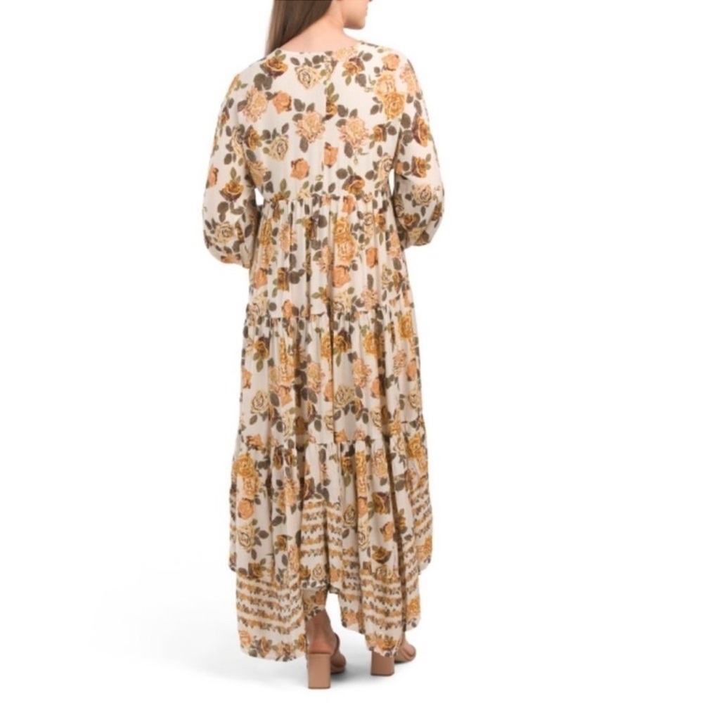 Free People Rows Of Roses Maxi Dress XS - Picture 2 of 16